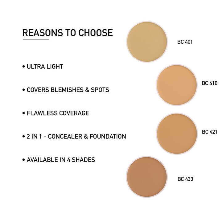 Concealer | Light Skin Tone | Dark Eye Coverage | Spot Correction | Organic | 4.5 GM