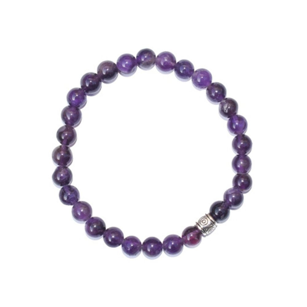 Purple Bracelets | Amethyst Semi-Precious Stone | Healing And Wellness Bracelet | Handmade