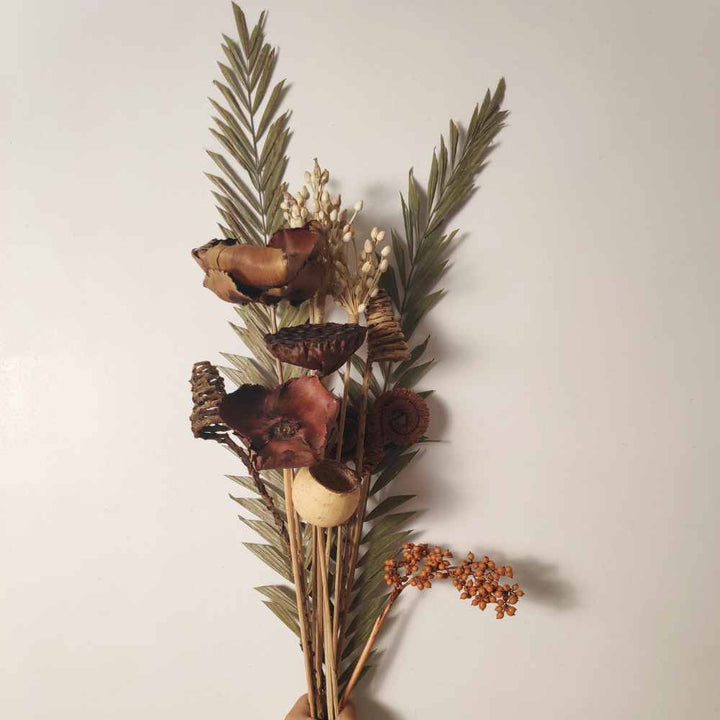 Neutral Rust Tone Bouquet | Dried Flower | 20 Inch