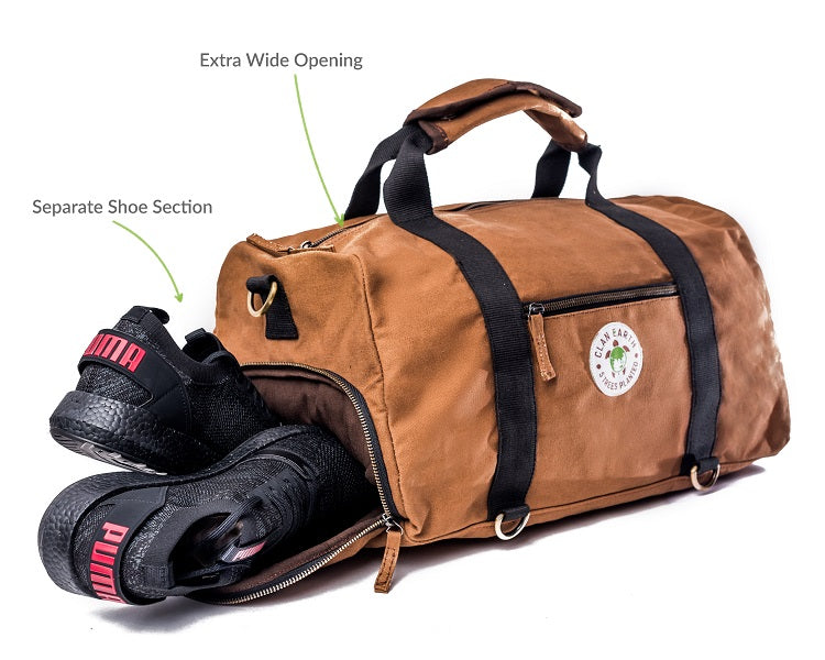 Rhino Duffel Bag | Classic Style & Multi-Functional | Handcrafted in Kolkata