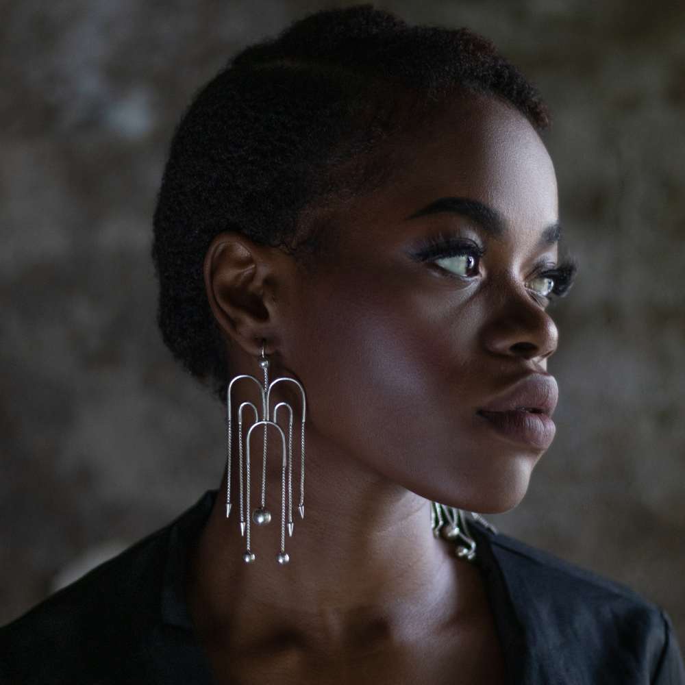 Earrings | Sterling Silver | Handcrafted | For A Clean Sharp Look | Art Inspired Design