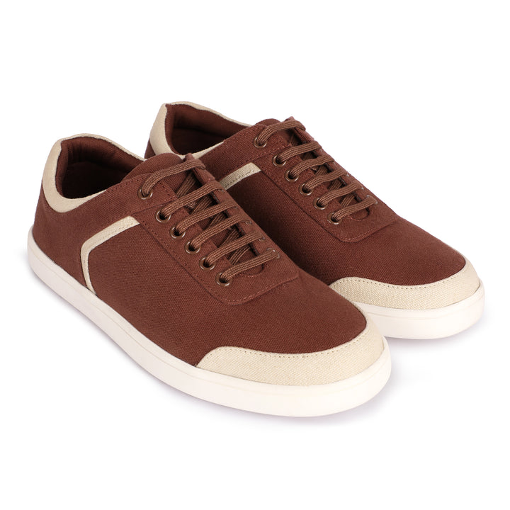 Brown Eco Sneakers | Fusion of Style & Comfort | Water Repellant & Odour Free