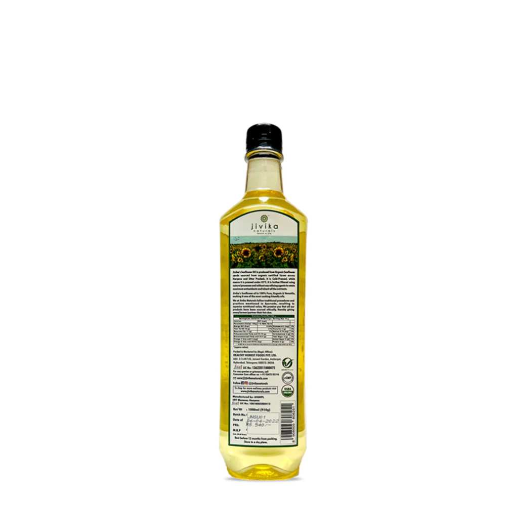 Sunflower Oil | Mineral Treasure | Organic | Wooden Cold Press | Unrefined | Pet Bottle of 1 L