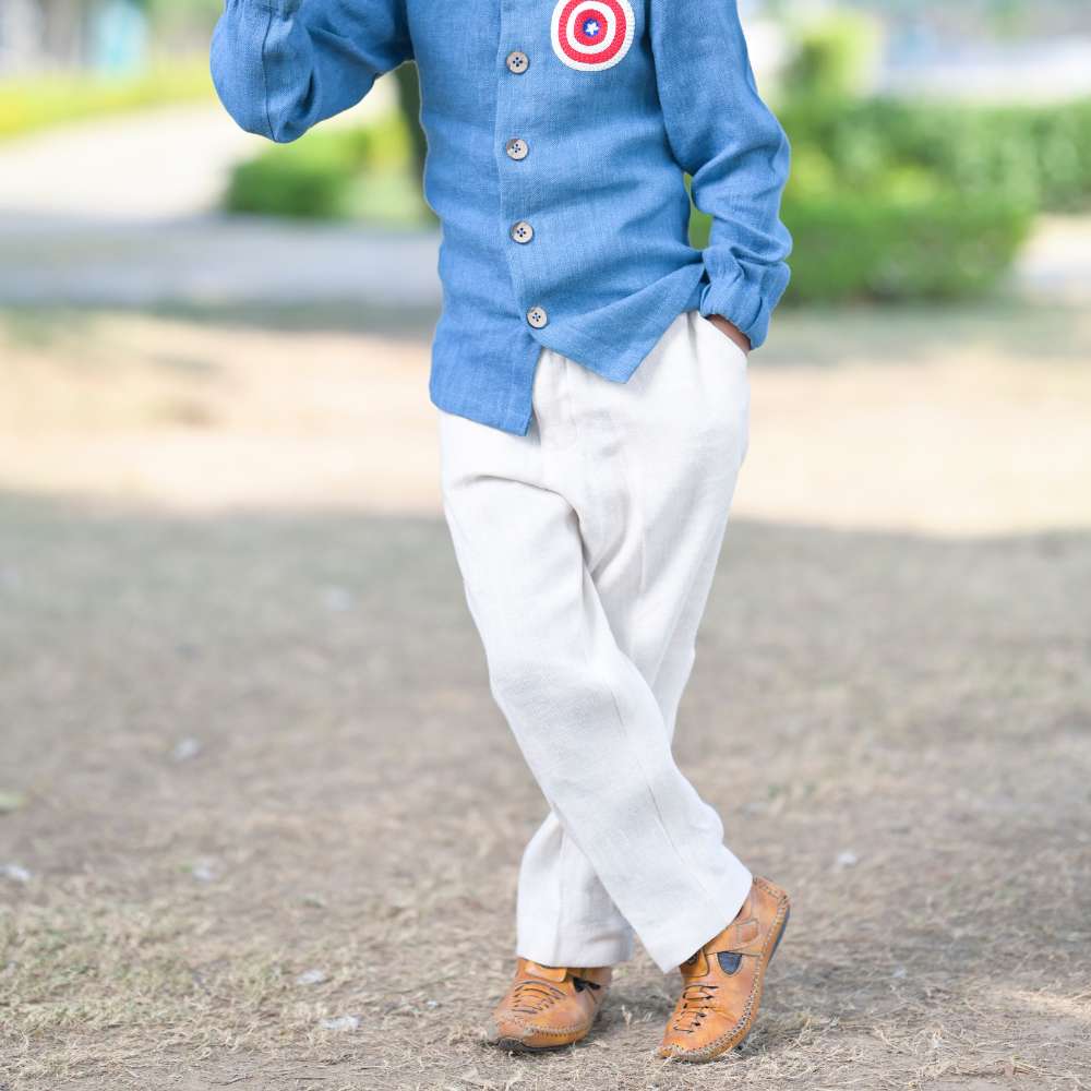 Linen Trousers | Boys And Baby Boys | Casual | Occasion Wear | Natural White