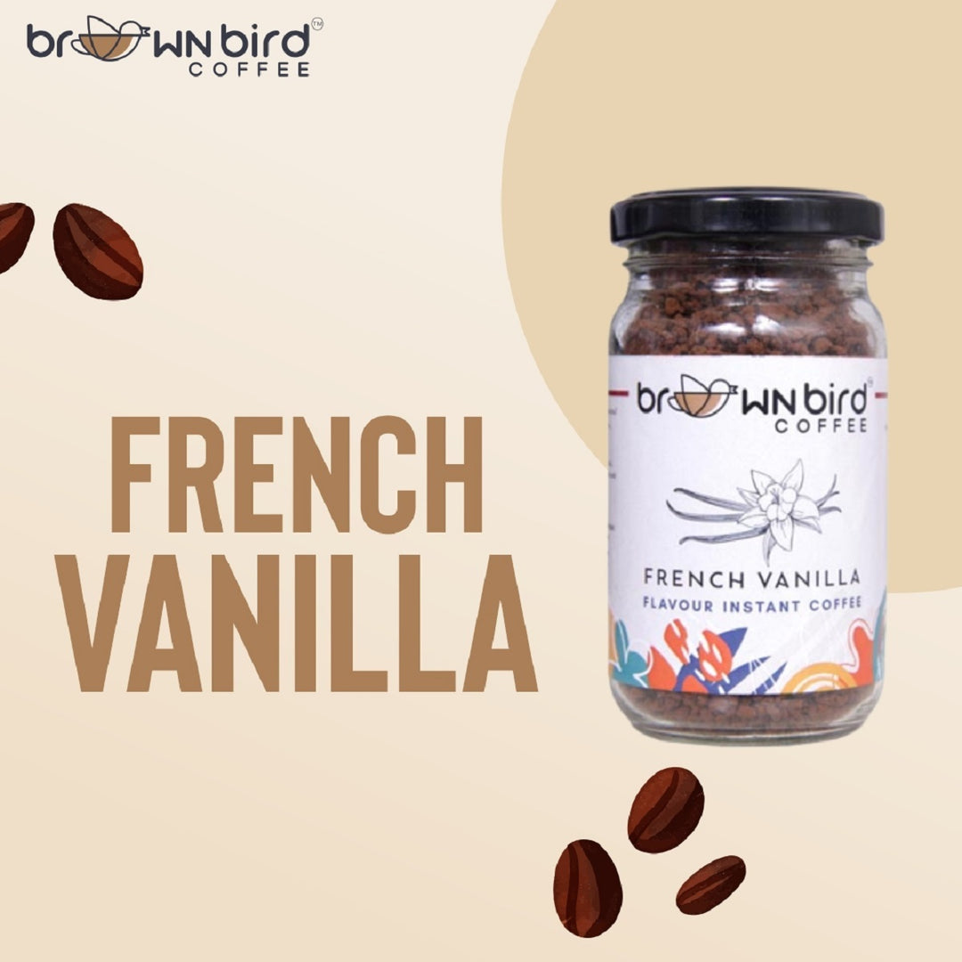 French Vanilla Instant Flavoured Coffee | Medium Roast | Strongly Aromatic