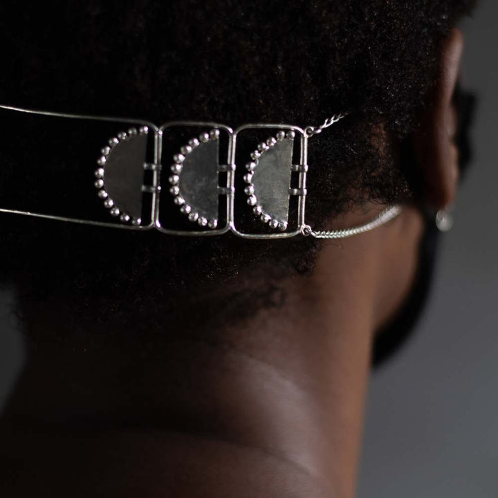 Choker | Hand-Crafted Silver | Tribal Piercing Inspired Design | Contemporary | Subtly Modern