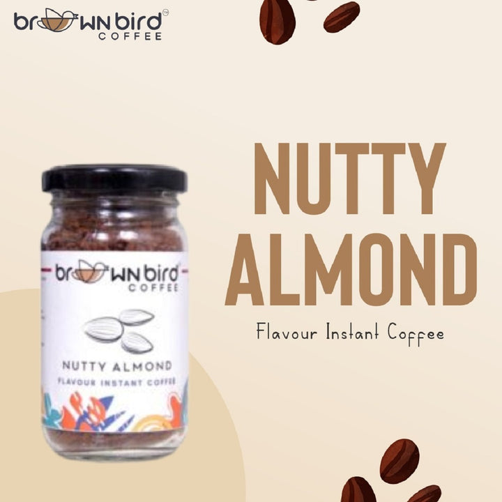 Nutty Almond Instant Coffee | Granular Powder | Woody & Toasty Flavoured