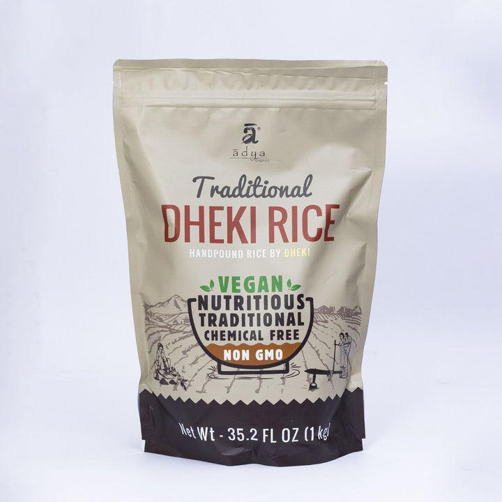 Dheki Rice  | Traditional Hand Pound Method | Vegan | Nutritious | Non-GMO | 1 KG