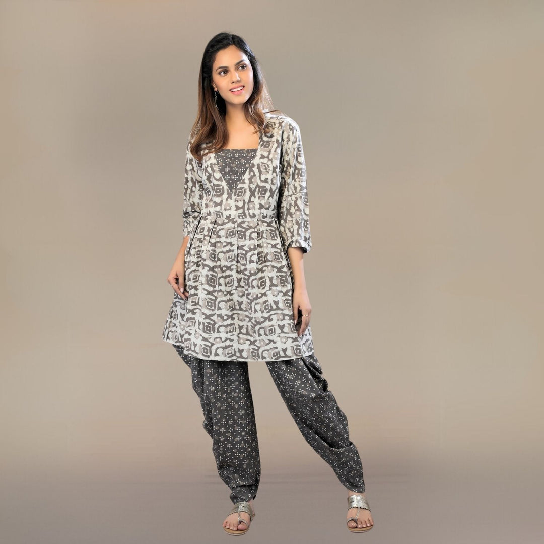 Wilow Block Printed Indian Co-ord Set | Cotton | Everyday Wear | Earthy Brown