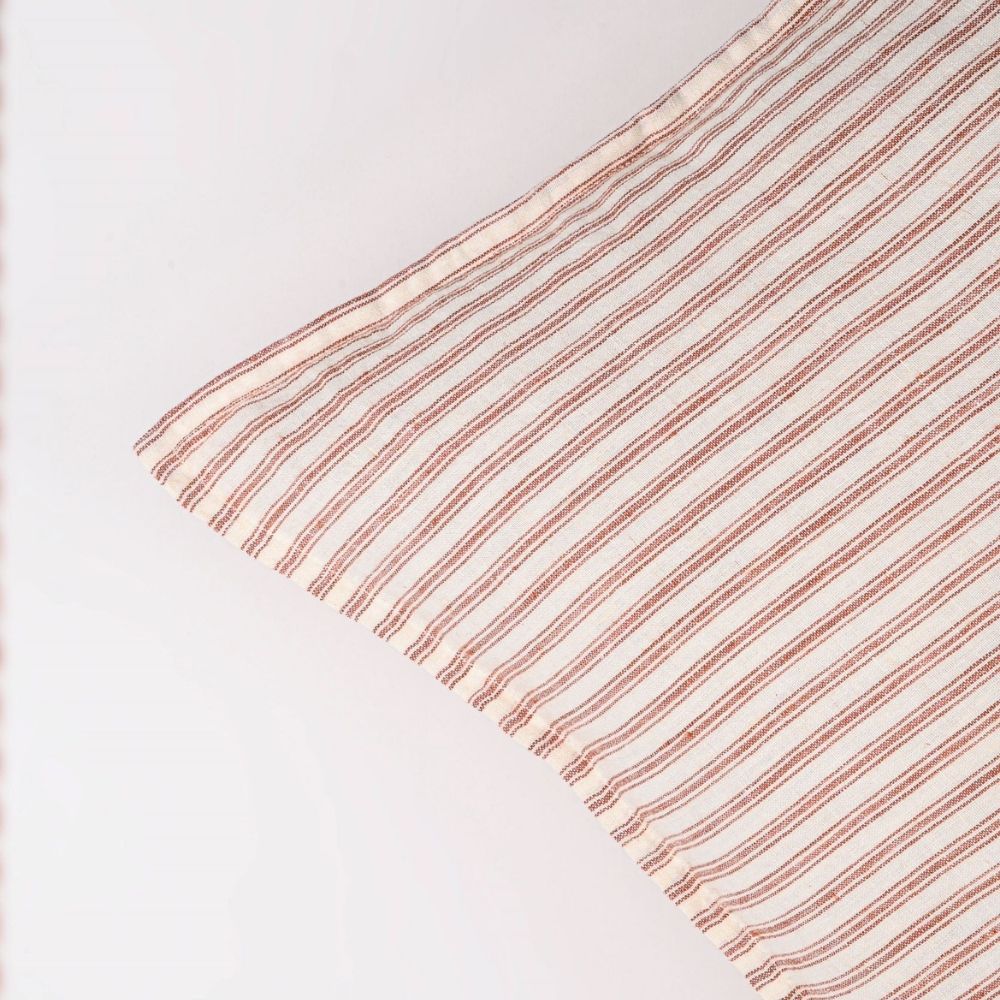 Pencil Stripe Cushion Cover | Elevate Space with Lushness of Linen | Easy Care