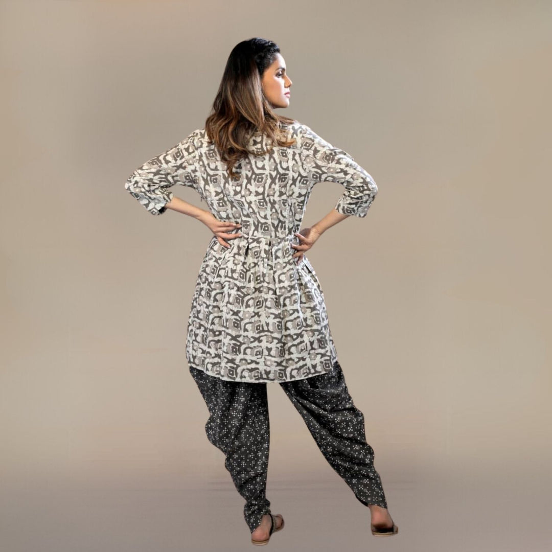 Wilow Block Printed Indian Co-ord Set | Cotton | Everyday Wear | Earthy Brown