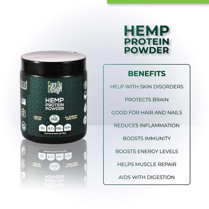 Hemp Protein Powder | Edestin Protein | Natural | Vegan | Gluten Free | 250 GM