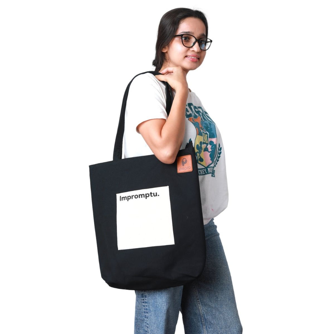 Gadgets Safe Tote Bag | Cotton | Utility | Spacious | Padded | Everyday Bag | "Impromptu"