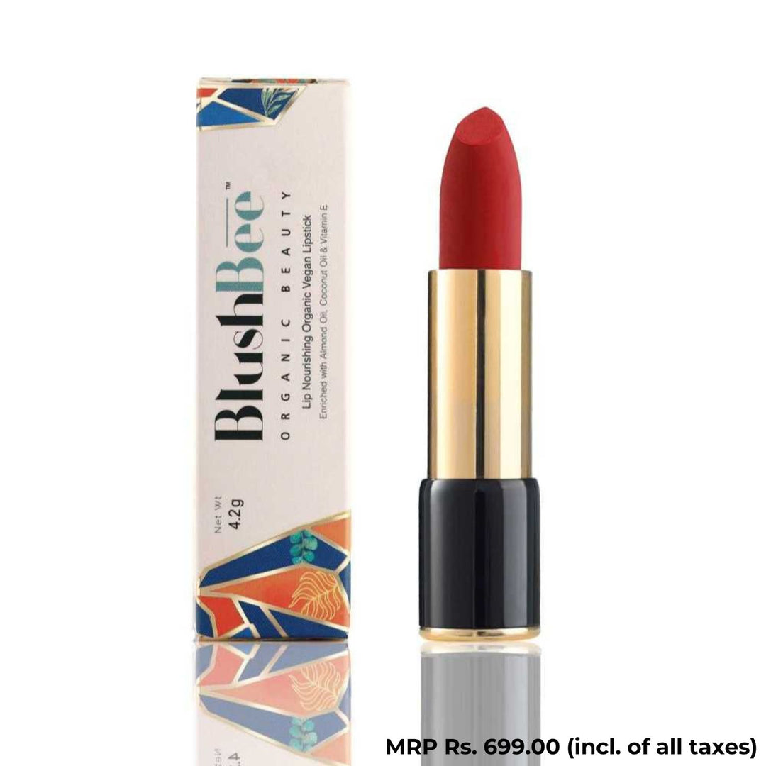 Party Red Lipstick | Lip Nourishing | Vegan | Organic | 2.3 CM | 4.2 GM