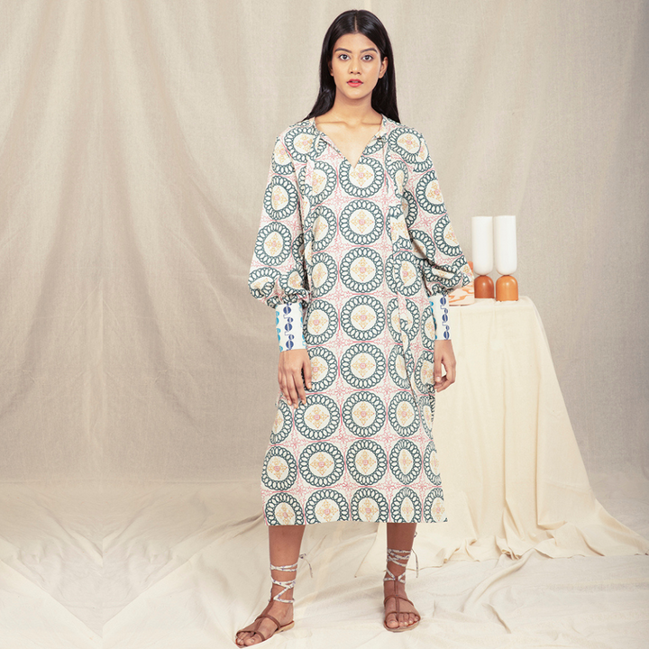 Bohemian Dress for Women | Summer And Comfortable Wear | Block Printed