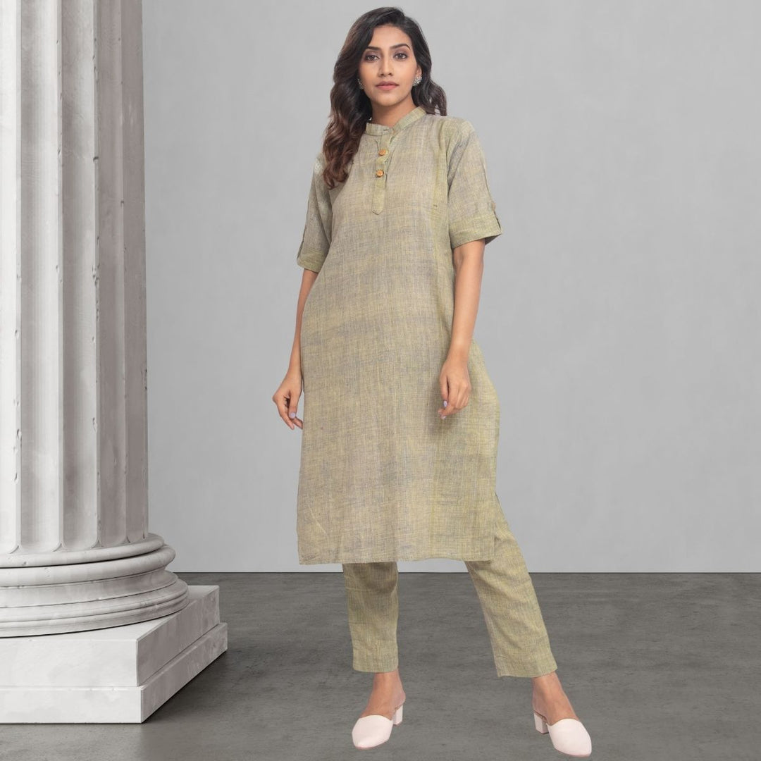 Sage Green Kurta Pant Set For Women | Indian Wear | Smart Office Wear 