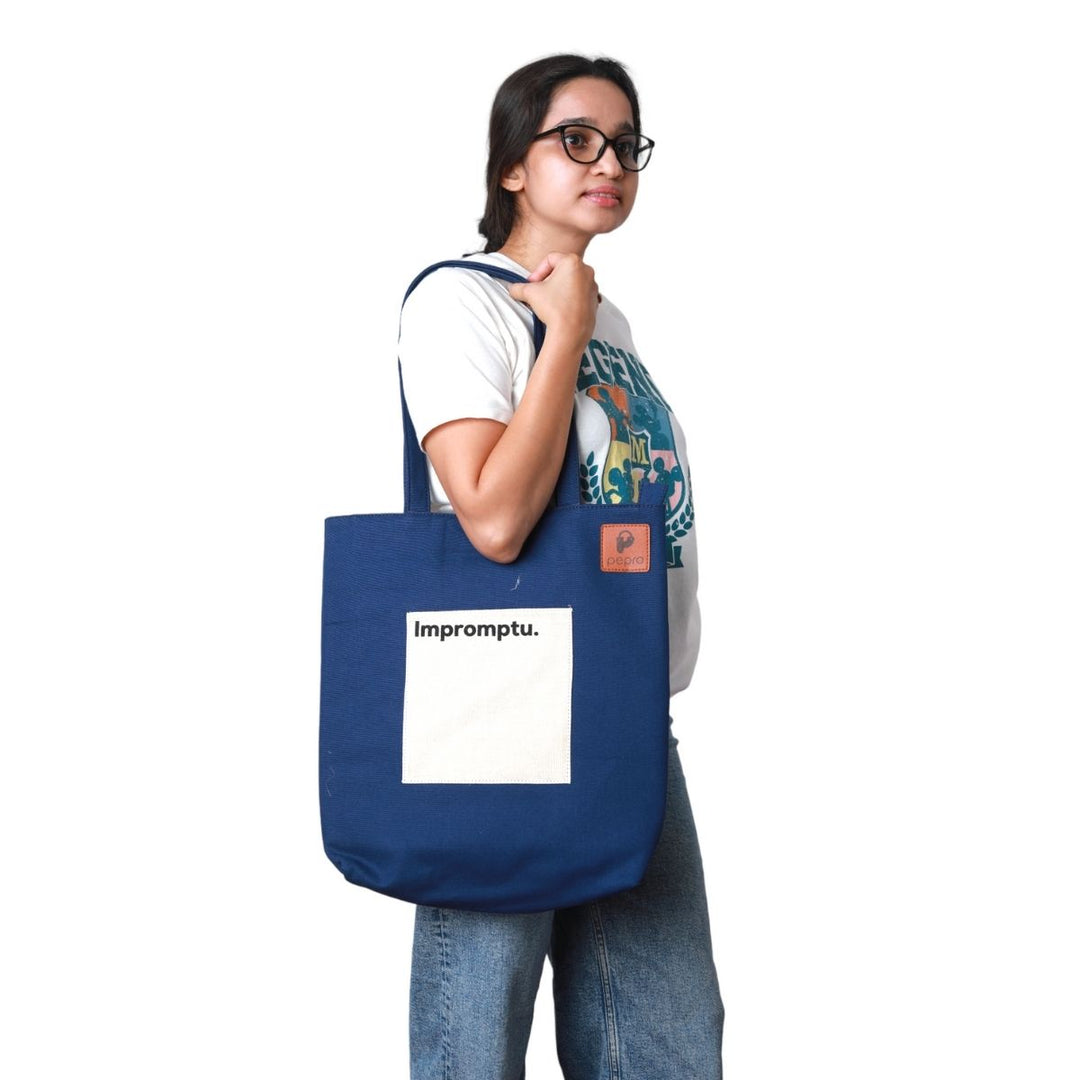 Gadgets Safe Tote Bag | Cotton | Utility | Spacious | Padded | Everyday Bag | "Impromptu"