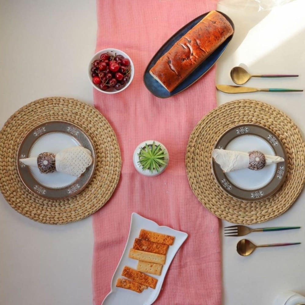 Hand-Crafted Natural Placemats | Water Reed / Kauna Grass | Set Of 4