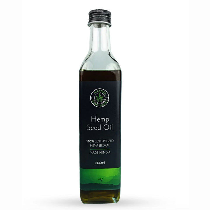 Hemp Seed Cold Pressed Oil |  Brain, Body And Skin Rejuvenating | Bottle of 500 ML