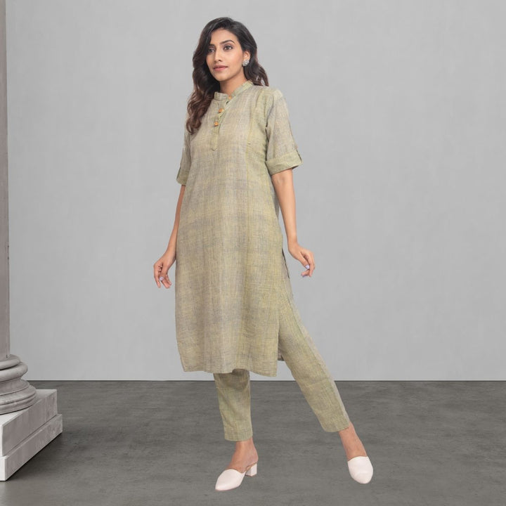 Sage Green Kurta Pant Set For Women | Indian Wear | Smart Office Wear 