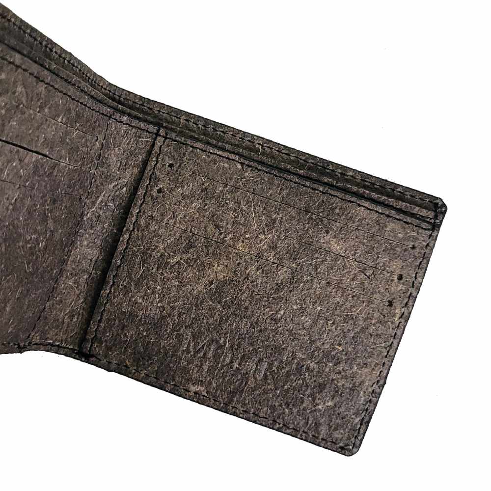 Olive Coconut Leather Wallet | Pocket Bag | Vegan | Natural Dye