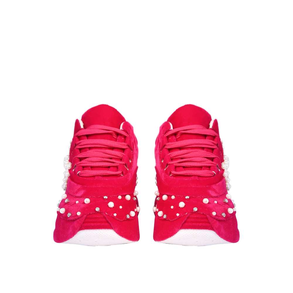 Ruby Pink Sneakers | For Modern Day Wedding | Fashion-Comfort Combo