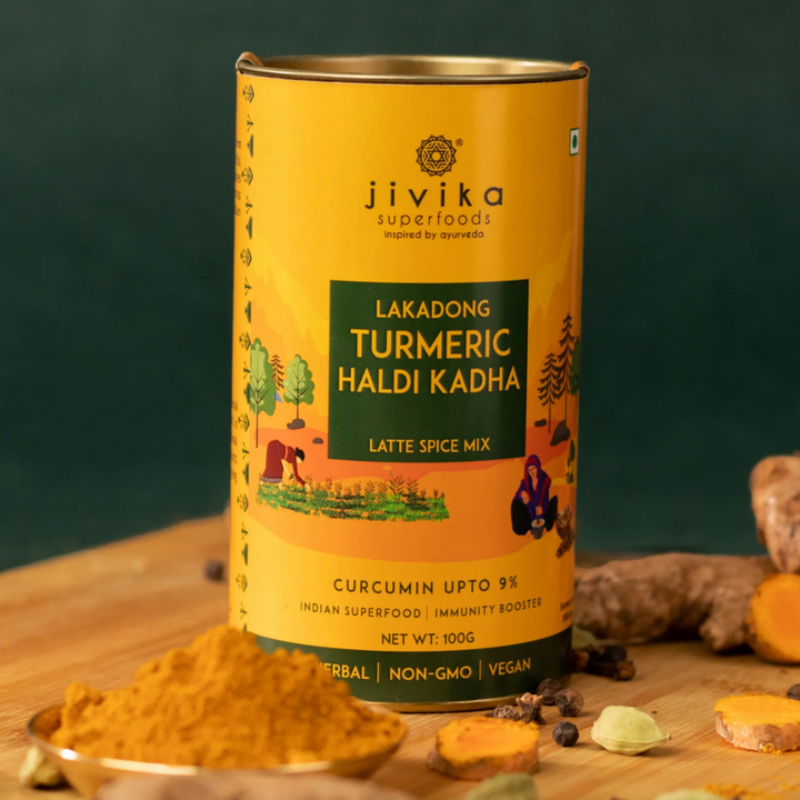 Lakadong Turmeric Kadha | Immunity Build | Organic | Natural | Healthful | Can of 100 GM