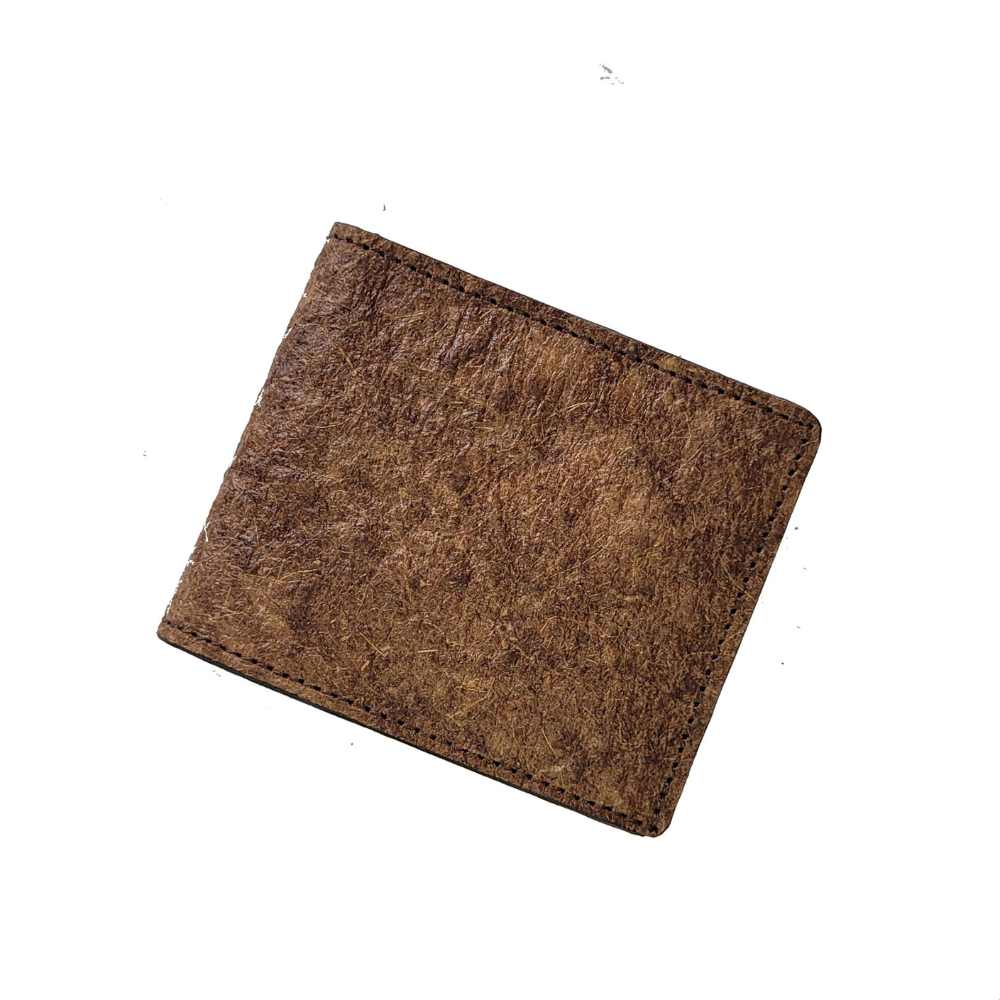 Olive Slim Wallet | Made of Compostable Coconut Leather | Vegan | Natural Dye