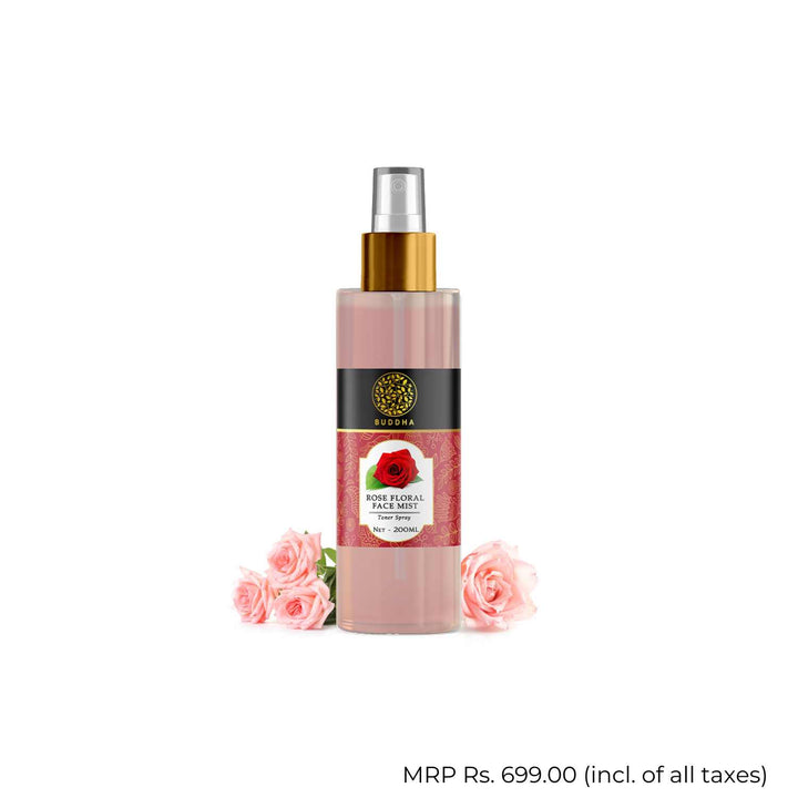 Rose Facial Mist Toner | Hydrating | Lighten Dark Spots | Chemical Free | For Men & Women | 150 ML