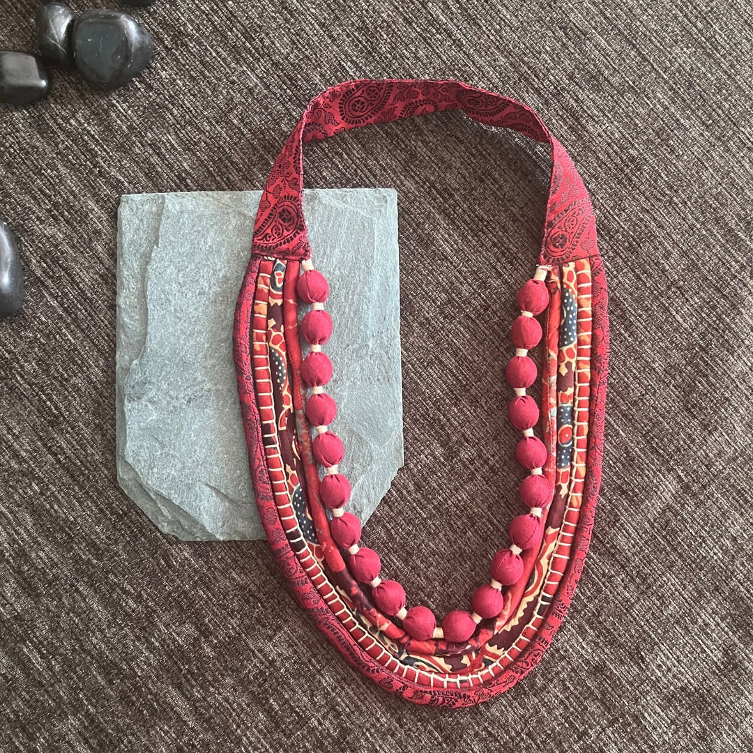 Maroon Necklace For Women | Artistic And Ethnic | Festive Apt | Hand Crafted