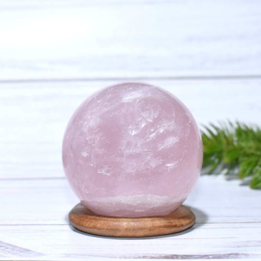 Rose Quartz Healing Ball | For Love, Compassion & Relationships