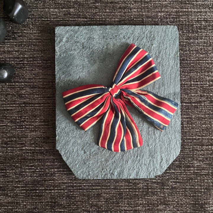 Minimalistic Ribbon Hair Clip For Girls | Hand Crafted of Ajrakh Fabric | Elegant