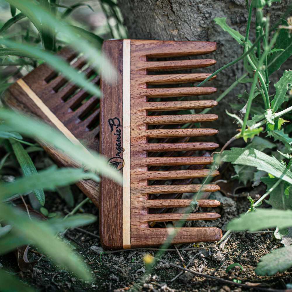 Indian Natural Rosewood Pocket Size Wide Teeth Comb