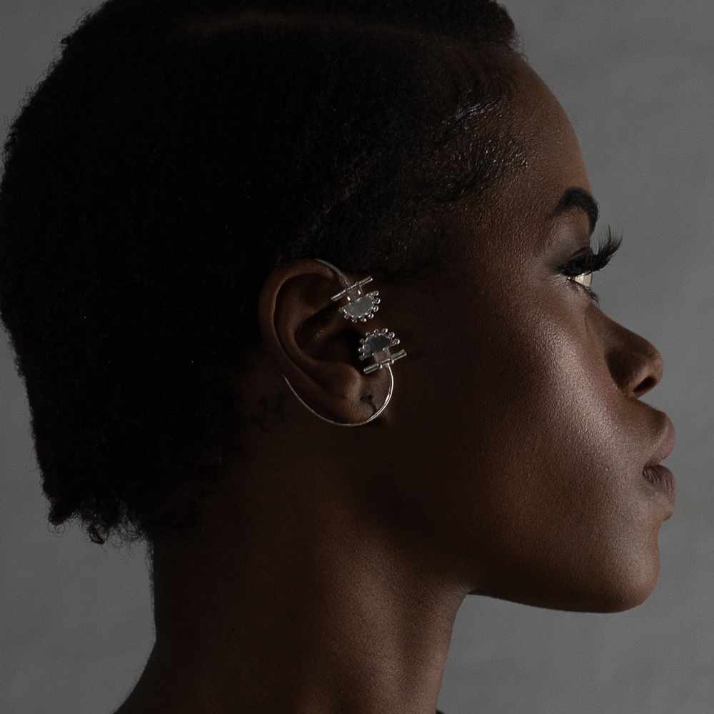 Ear Cuff | Hand-Crafted Silver | Tribal Piercing Inspired | Contemporary | Subtle Modern Style