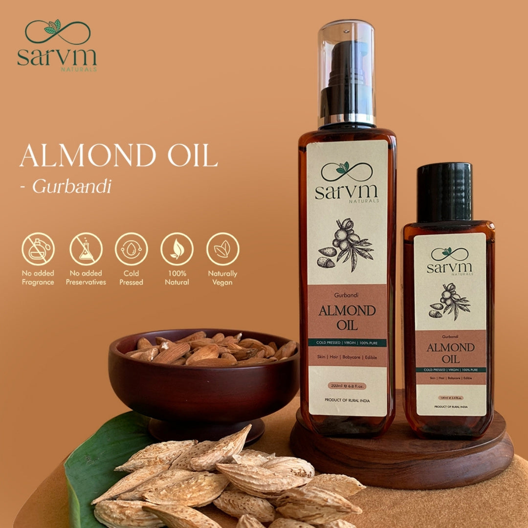 Almond Oil | Cold Pressed Vitamin Laden Gurbandi Almond | Natural Nutty Flavour