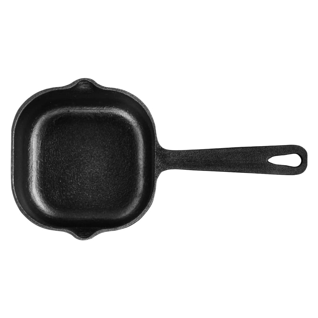 Tadka Pan | Cast Iron | Chemical Free Coating | Pre Seasoned with Oil | Square