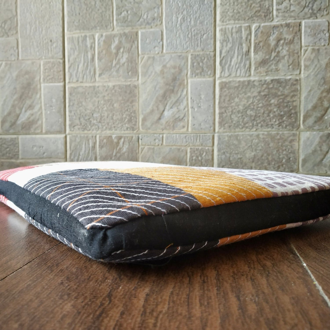 Geometric Embroidered Laptop Sleeve with Cushioning | 11 Inches