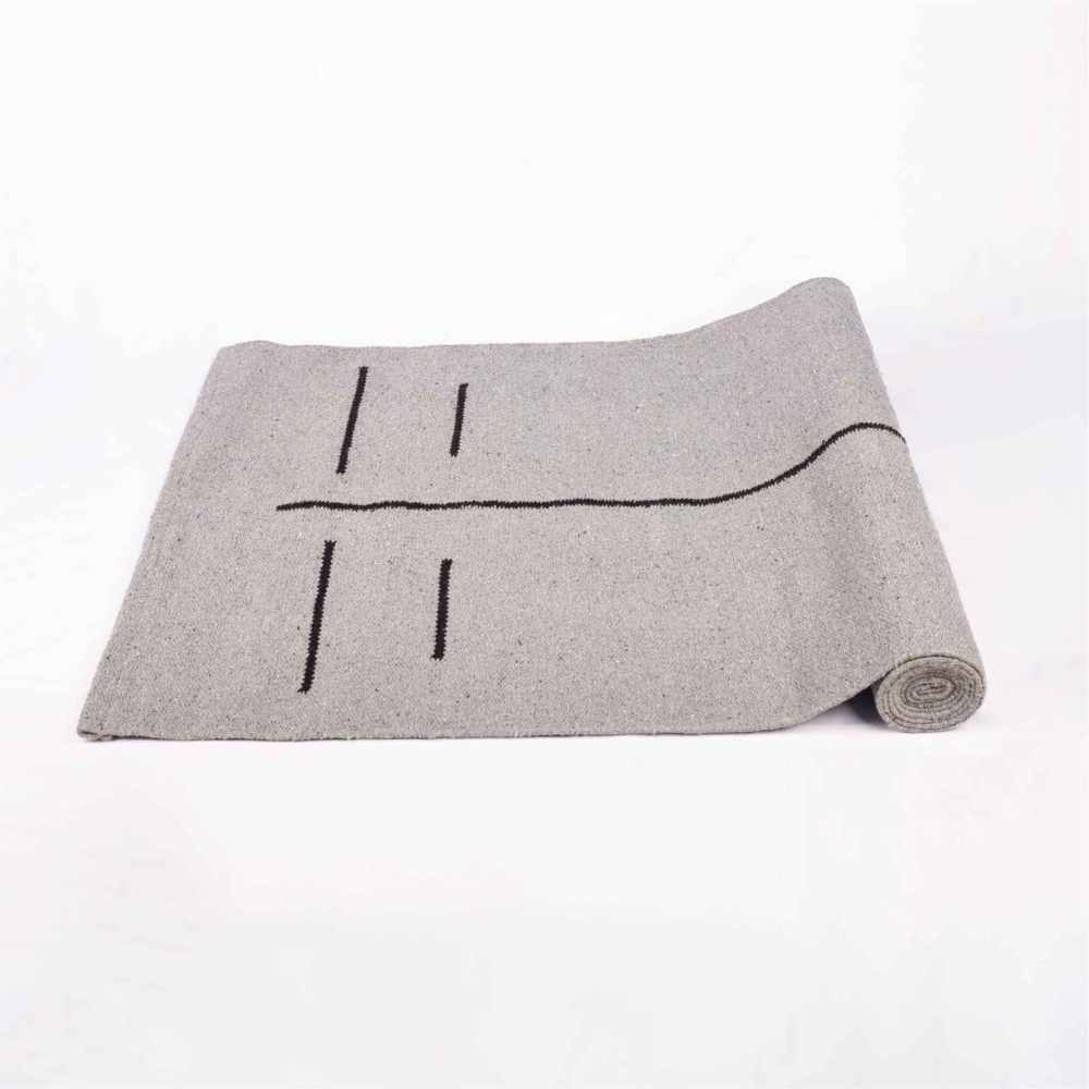 Cotton Yoga Mat (Grey)