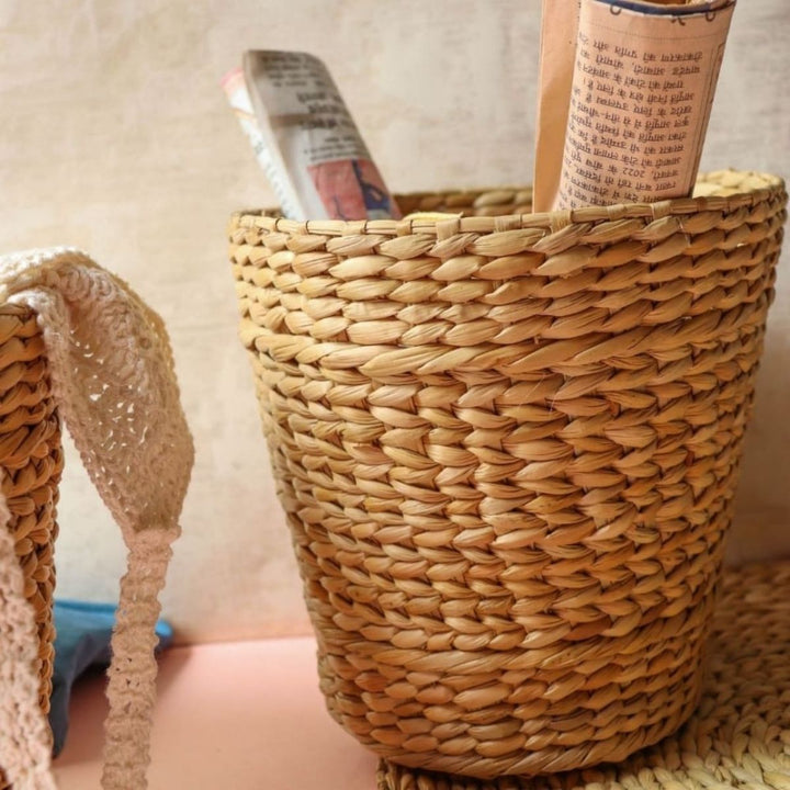 Water Reed / Kauna Grass Storage Basket / Planter | Hand-Crafted