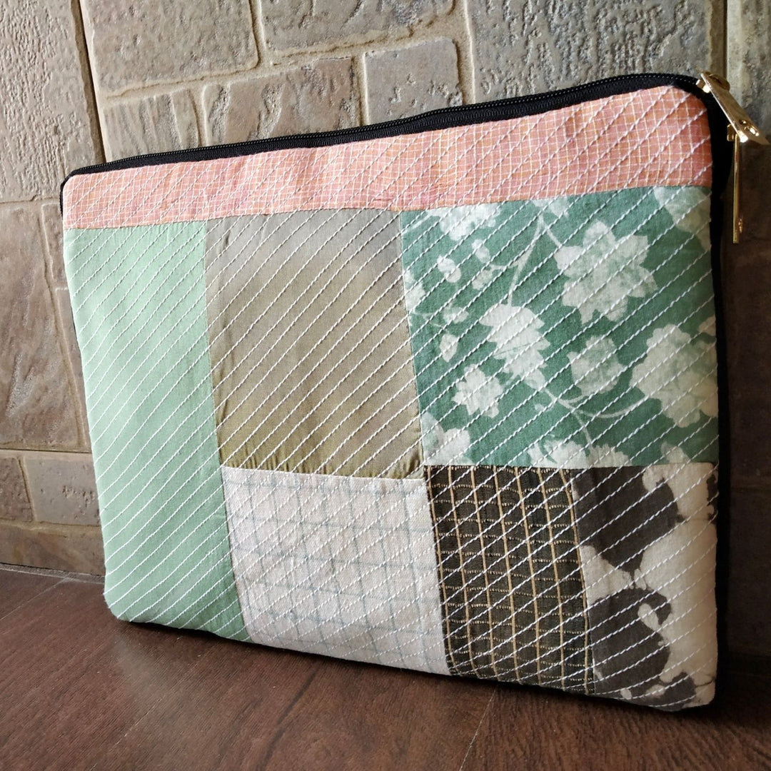 Geometric Patterned Laptop Sleeve | Hand Crafted  | 11 Inches