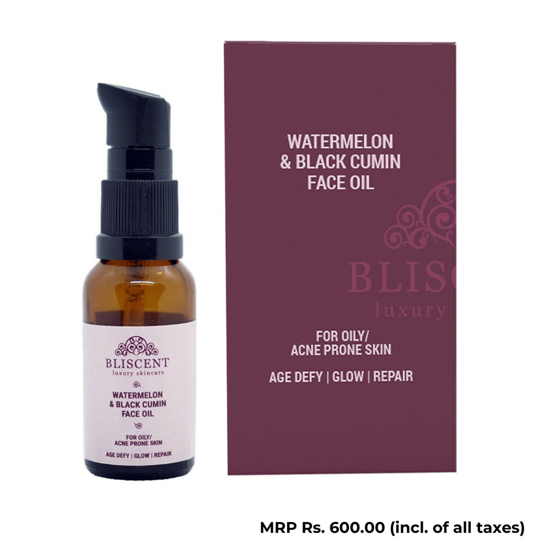 Watermelon & Black Cumin Face Oil | Acne Prone Skin | Pore Cleanser | 20 ML