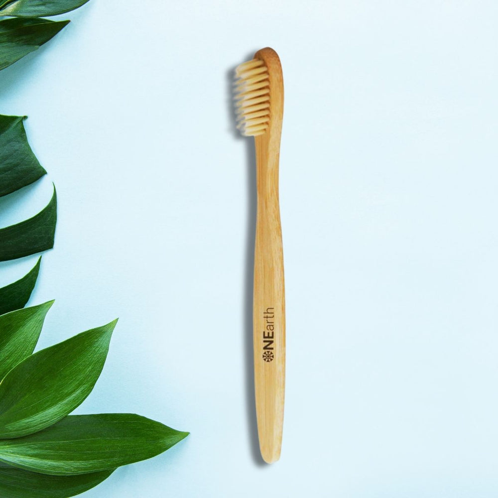 Natural Bamboo Toothbrush | Biodegradable | Eco-Friendly | Pack of 2