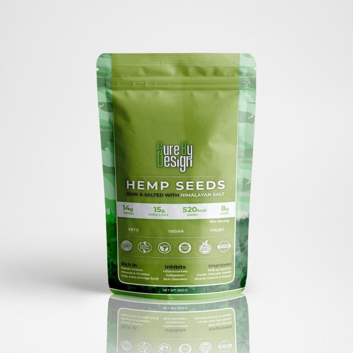 Toasted Hemp Seed with Pink Salt | Vegan | Paleo |  Keto | 500 GM