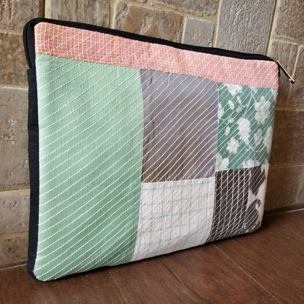 Geometric Patterned Laptop Sleeve | Hand Crafted  | 11 Inches