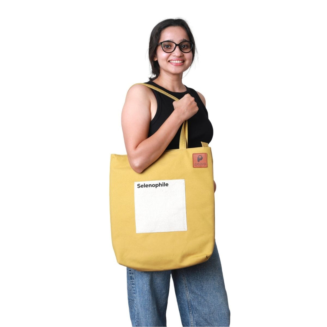 Gadgets Safe Tote Bag | Cotton | Padded | Utility | Spacious | Everyday Bag