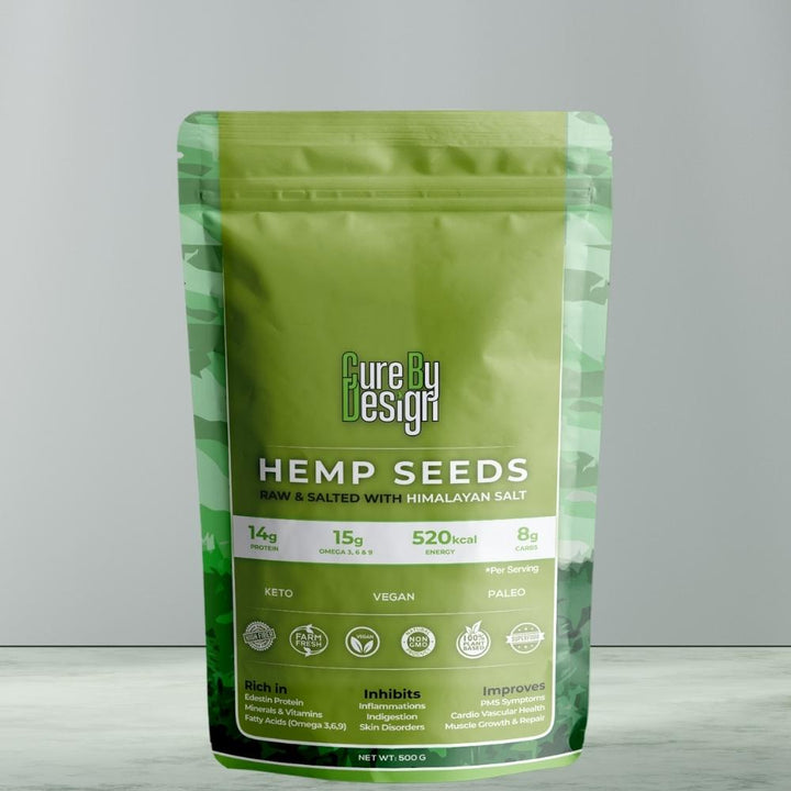 Toasted Hemp Seed with Pink Salt | Vegan | Paleo |  Keto | 500 GM