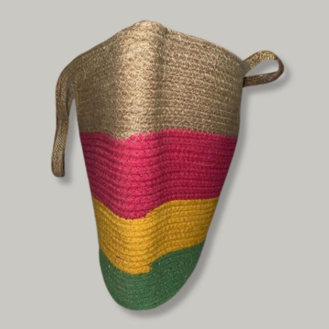 Jute Handcrafted Tote Bag | Multi-coloured