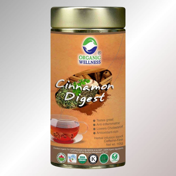 Cinnamon Digest Herbal Tea | Caffeine-Free | Aids Digestion | 100% Organic | 100 GM