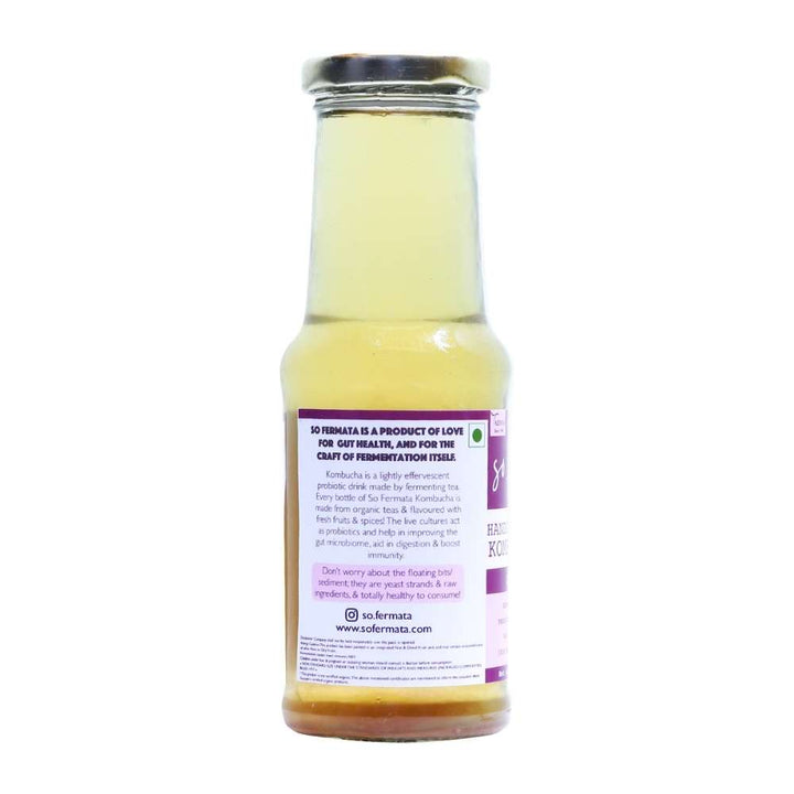 Handcrafted Anardana Kombucha | Organic | Probiotic | Gut Health | 200 ML