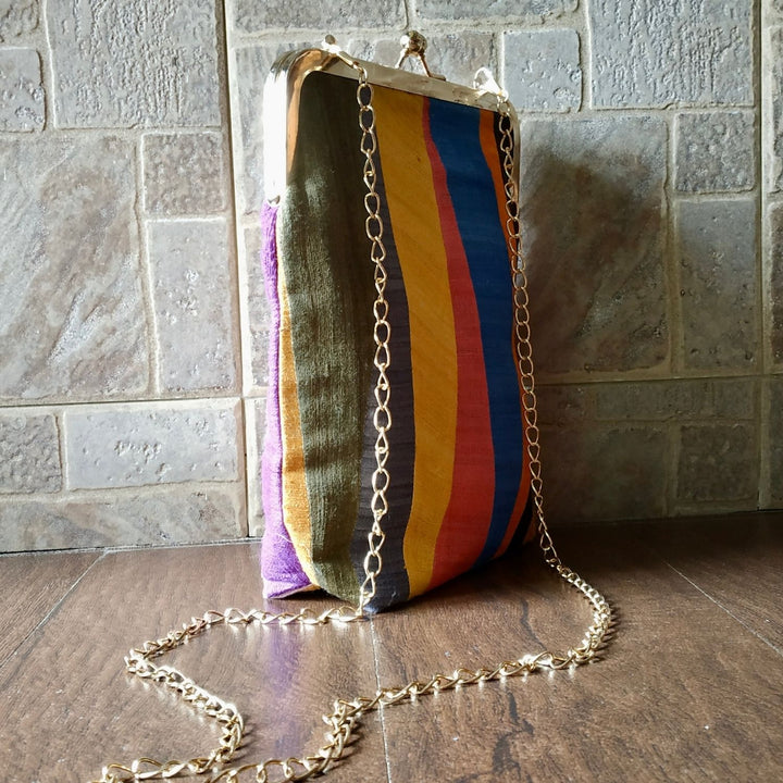 Statement Ghicha Silk Sling Bag | Quirky and Elegant Design